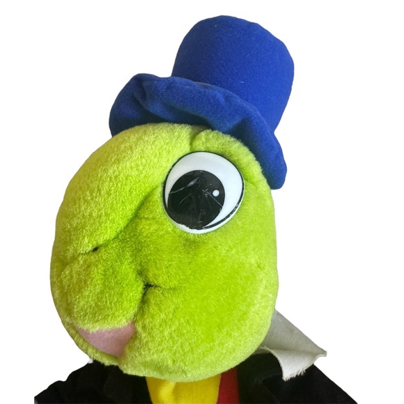 VTG 1992 Disney Jiminy Cricket Official Conscience Stuffed Animal Toy 15" - Picture 5 of 6